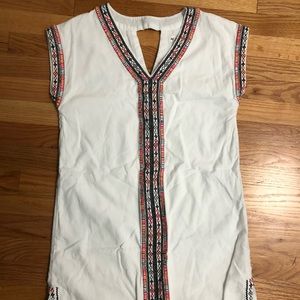 Embroidered swim suit coverup/ dress
